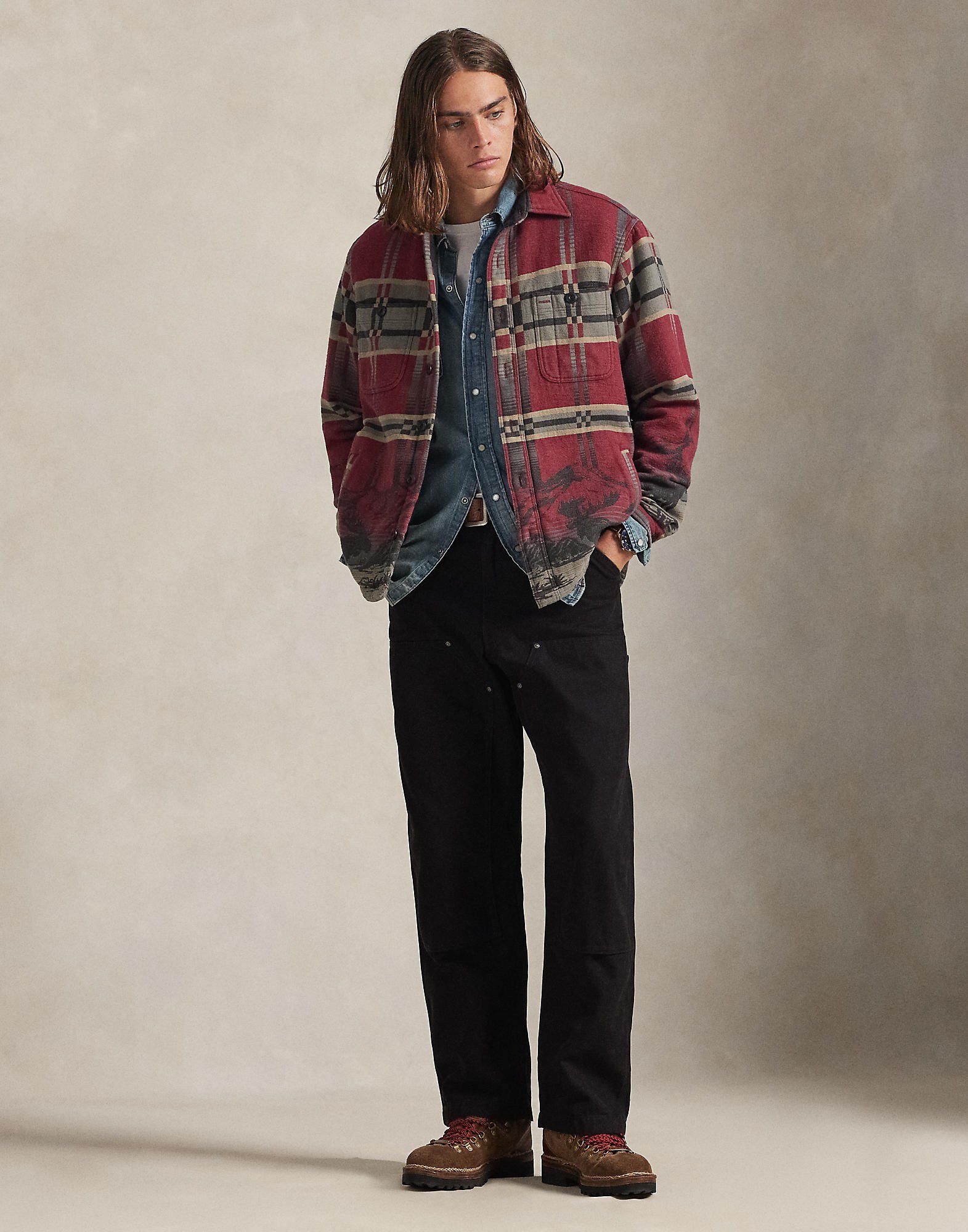 Classic Fit Jacquard Flannel Workshirt