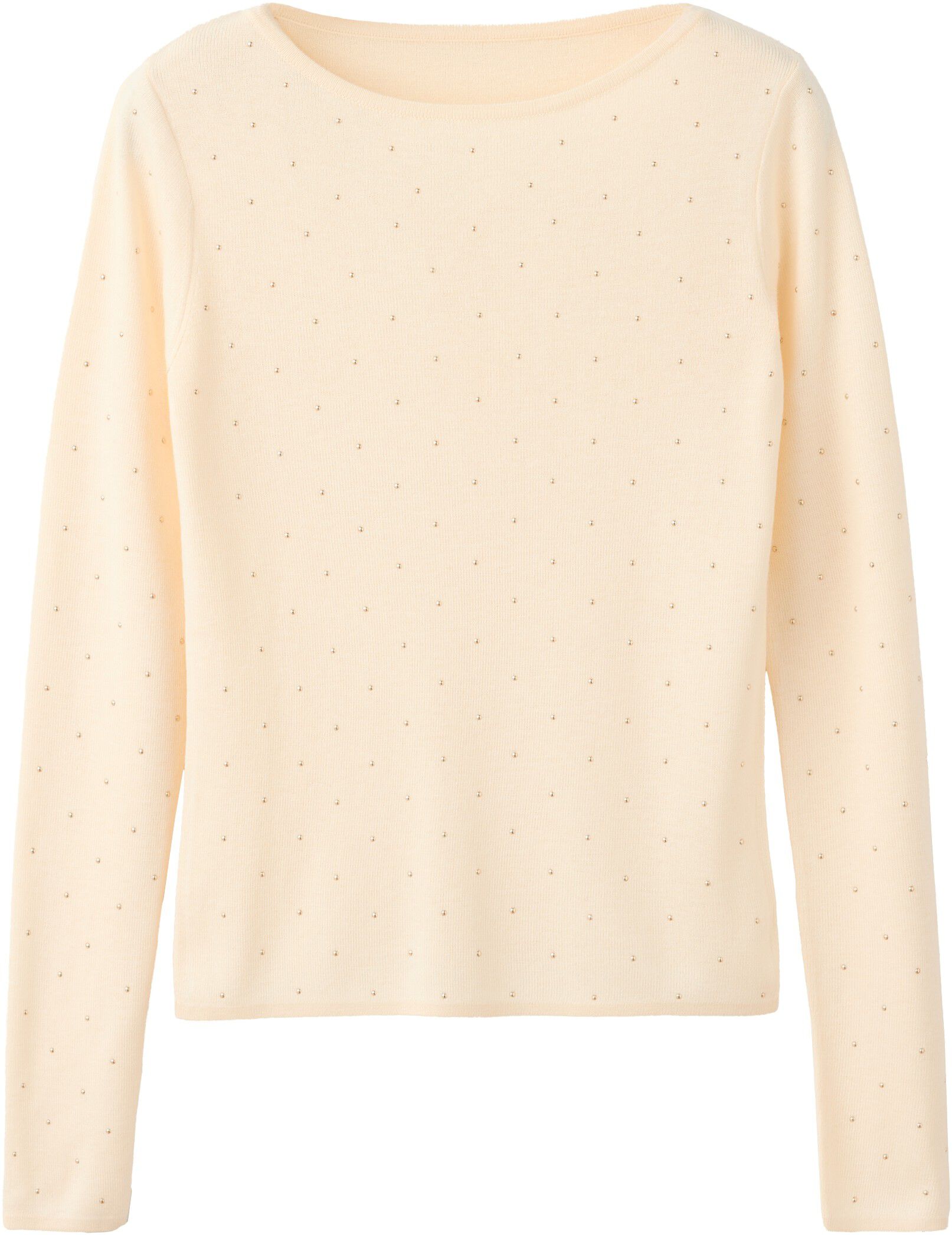 Fine-knit jumper with studs