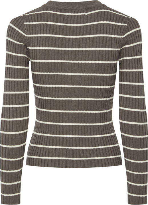 PCCRISTA LS O-NECK KNIT NOOS BC