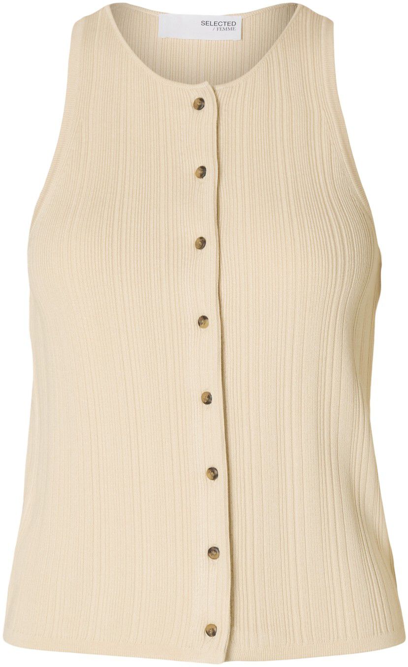 SLFTRIXIE SL KNIT BUTTON TOP