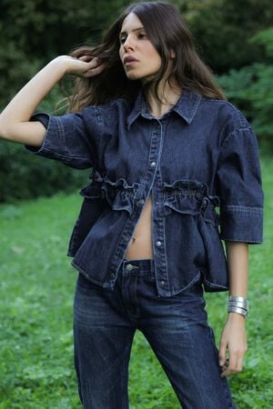 Denim shirt jacket - Paige