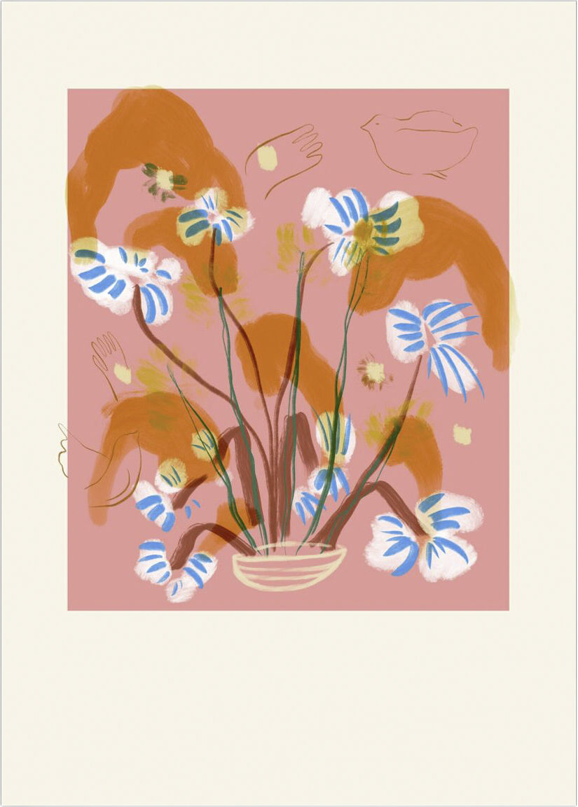 Das Rotes Rabbit - 8 Flowers