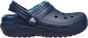 Classic Lined Bold Check ClogT Navy