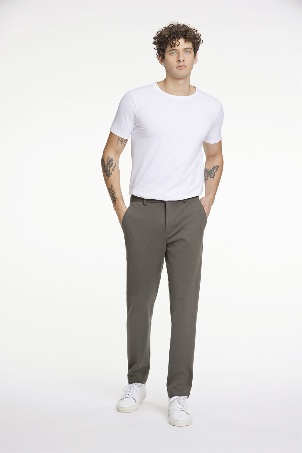 Superflex knitted cropped pant