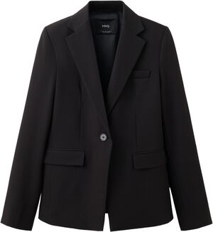 Fitted suit blazer