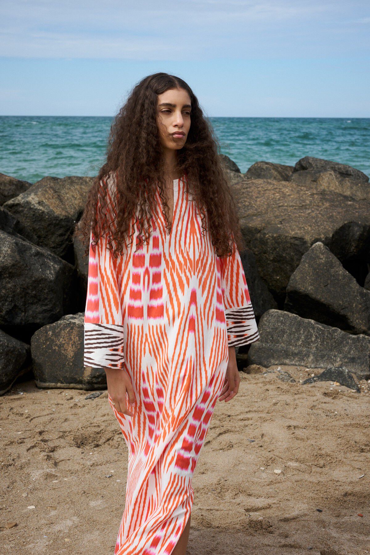 Ikat combo kaftan - Karimalou