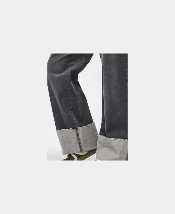 PCPIL HW STRAIGHT FOLD UP JEANS