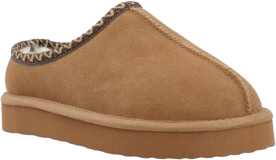 BIASNOW Flatform Binded Slip In Shoe Suede