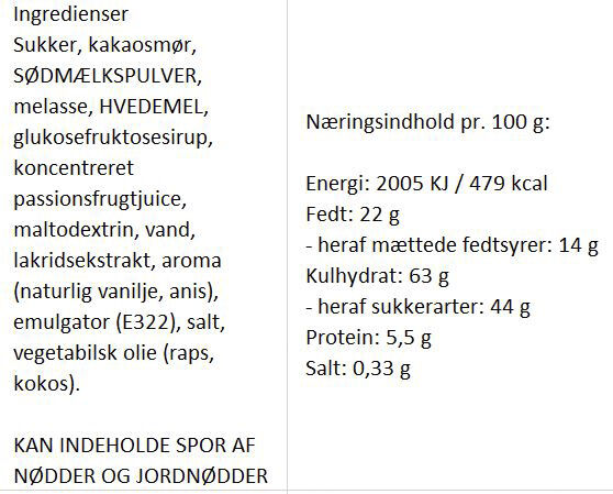 Chokolade-lakridser med passionsfrugt