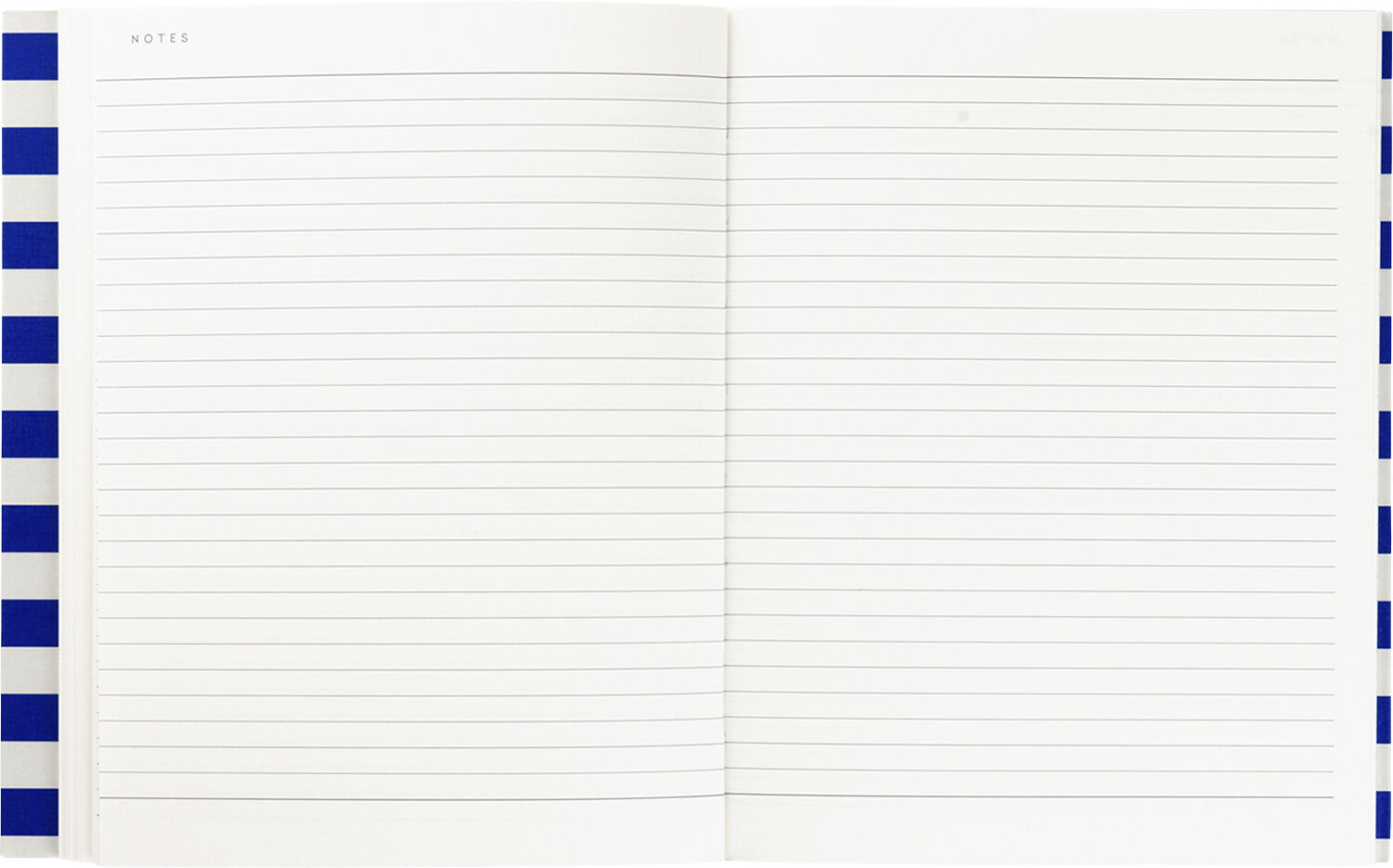 Weekly Planner med syet ryg, Bl&aring; stribe