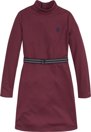 MONOGRAM SKATER DRESS L/S
