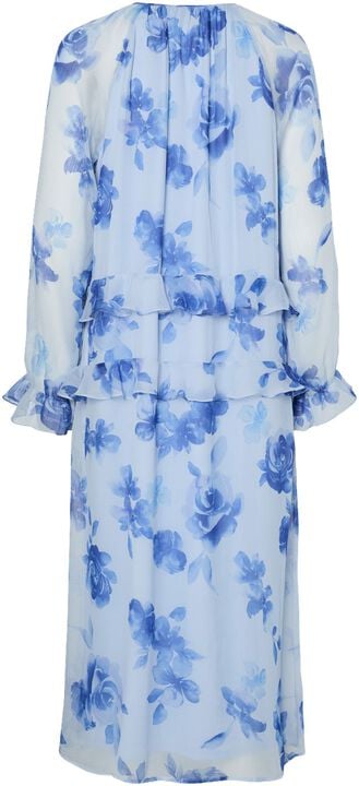 PCCLARA LS LONG V-NECK DRESS WVN D2