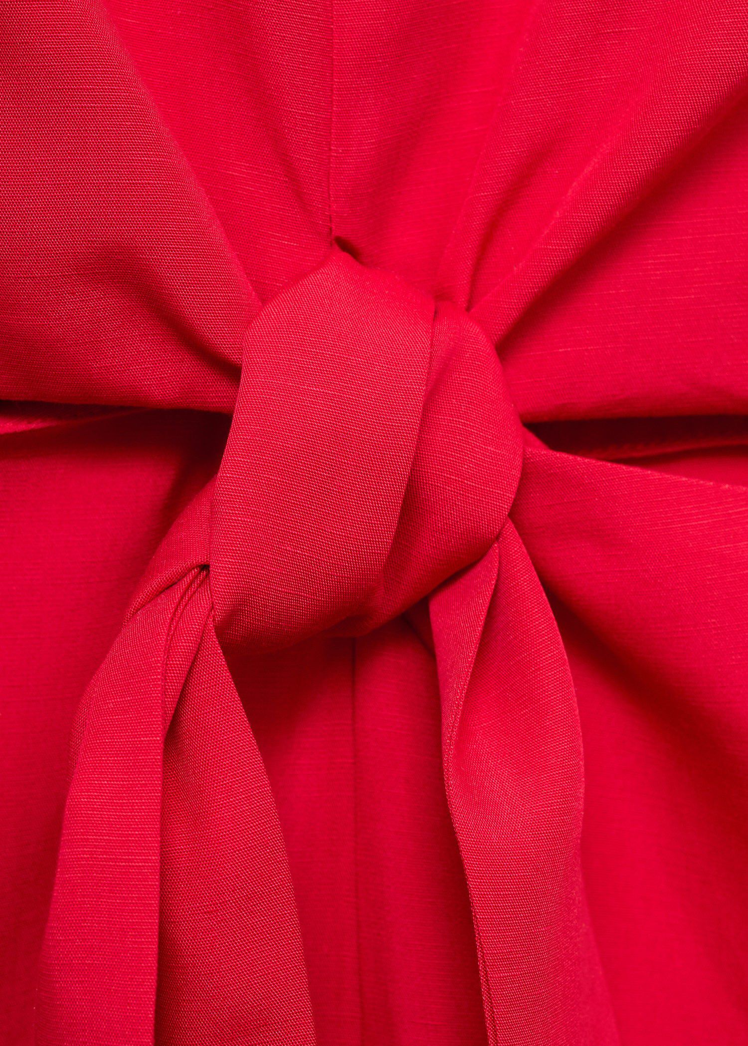 Lyocell jumpsuit cut out knot detai