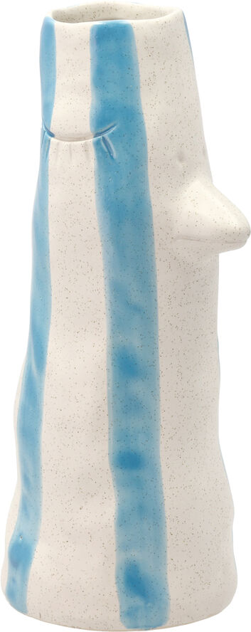 Vase med næb og øjenvipper Styles 26 cm Blå