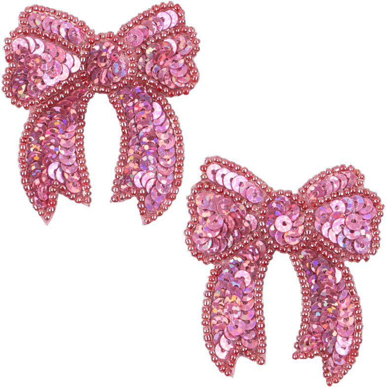 2 PACK SEQUIN BOW HAIR CLIP