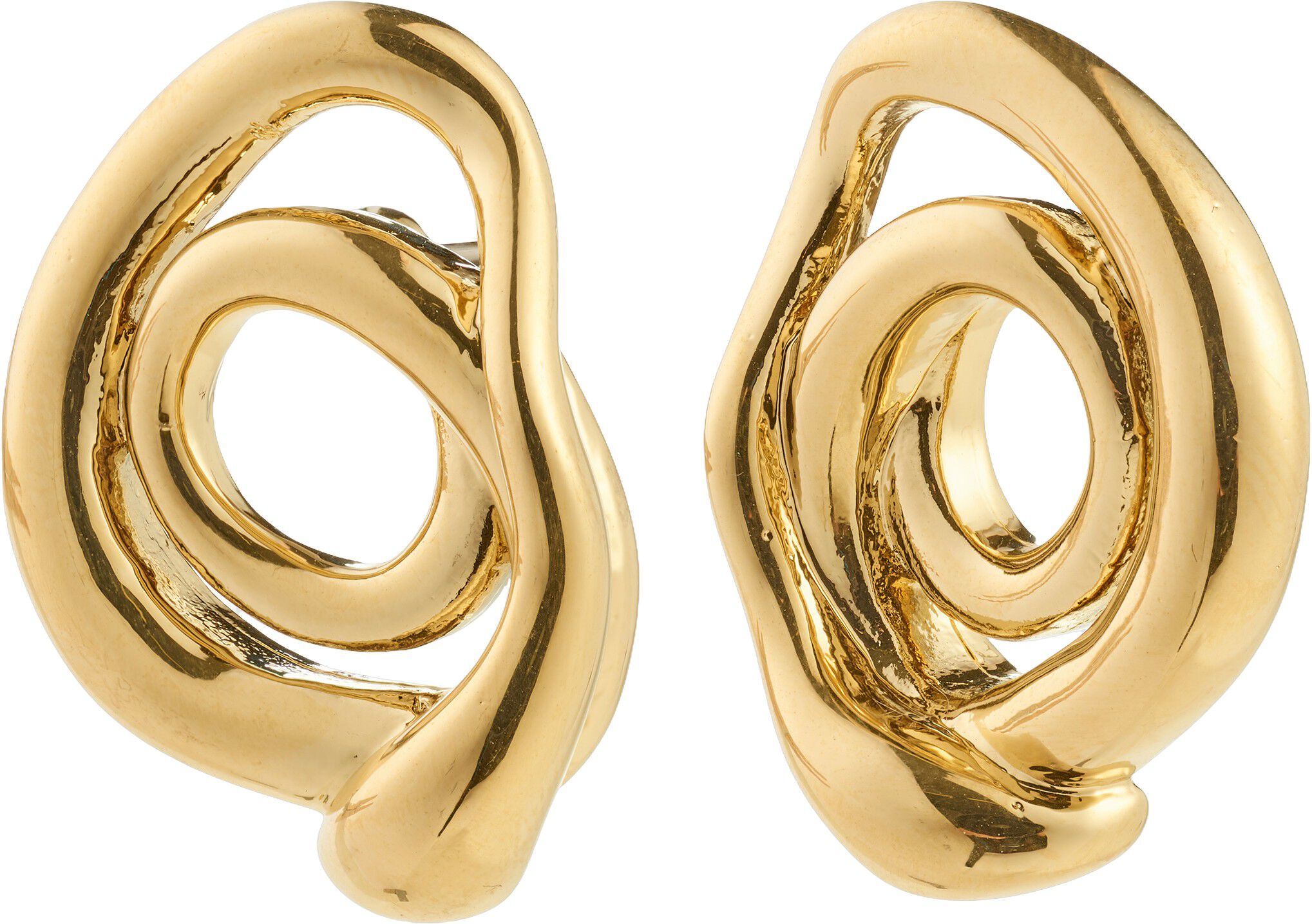 UNFOLD earrings gold-plated