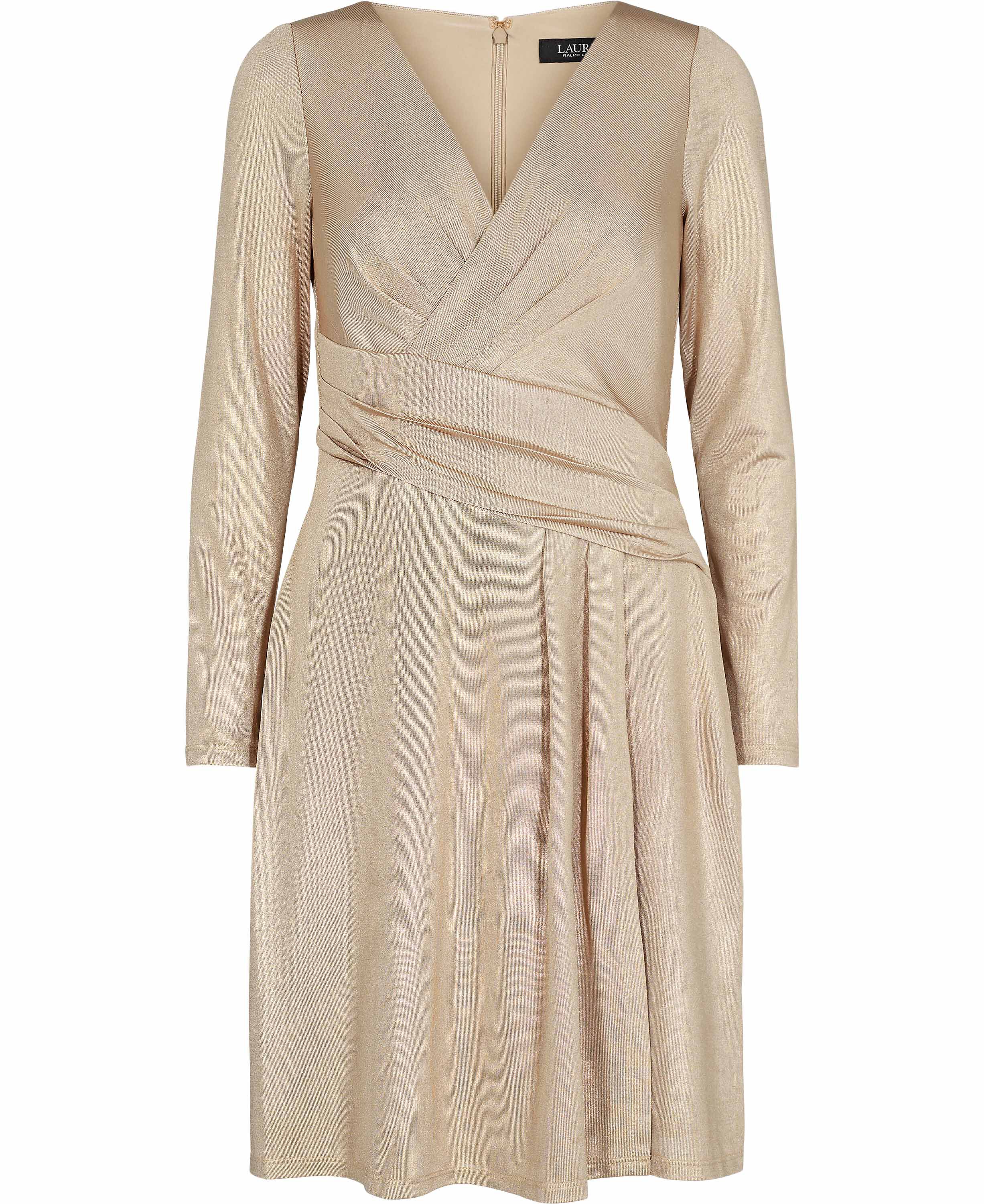 Foil-Print Jersey Cocktail Dress