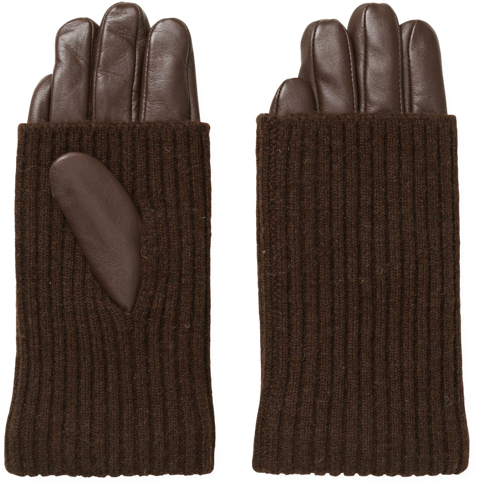 Day Leather Knit Gloves