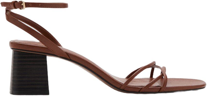 Heeled sandals with straps