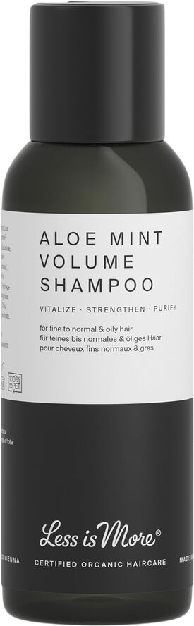 Organic Aloe Mint Volume Shampoo Travel Size 50 ml.
