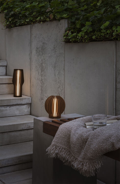 Radiant rund LED lampe Oak