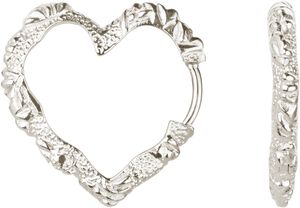 Medium Heart Crush Hoops