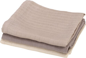 Stofbleer, 3 stk. , moonlight beige