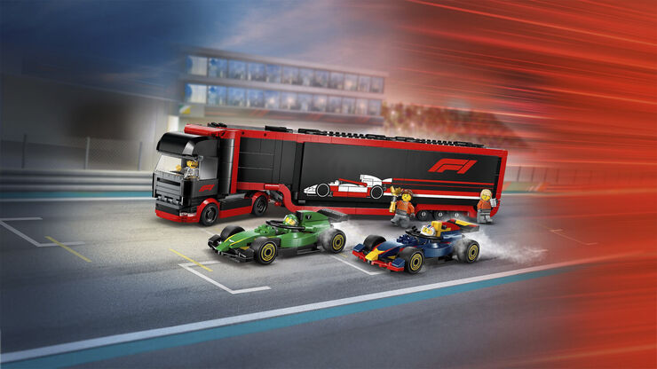 F1-lastbil med RB20 og AMR24 F1-biler 60445