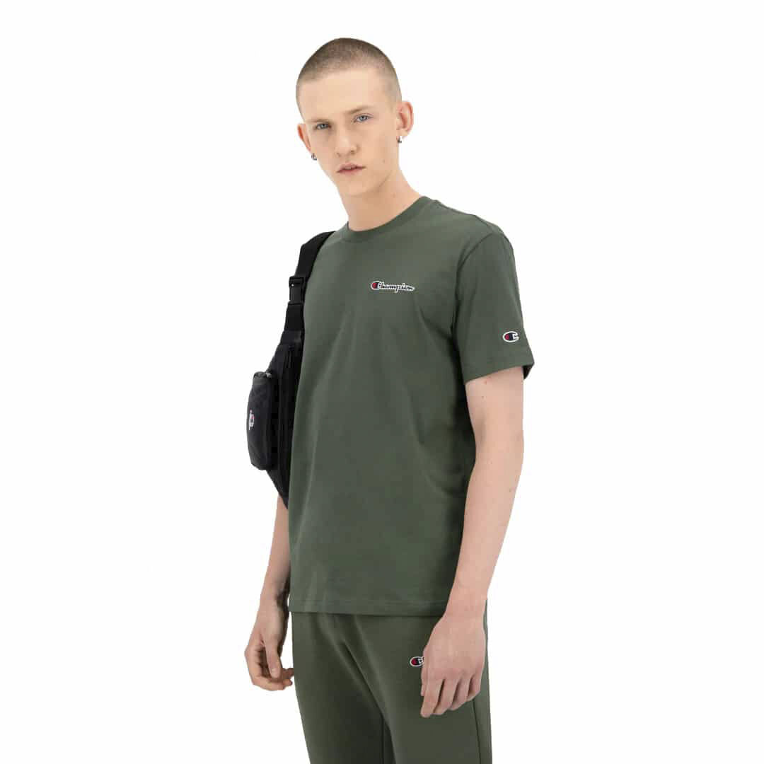 Organic Cotton Blend Small Script Logo T-shirt