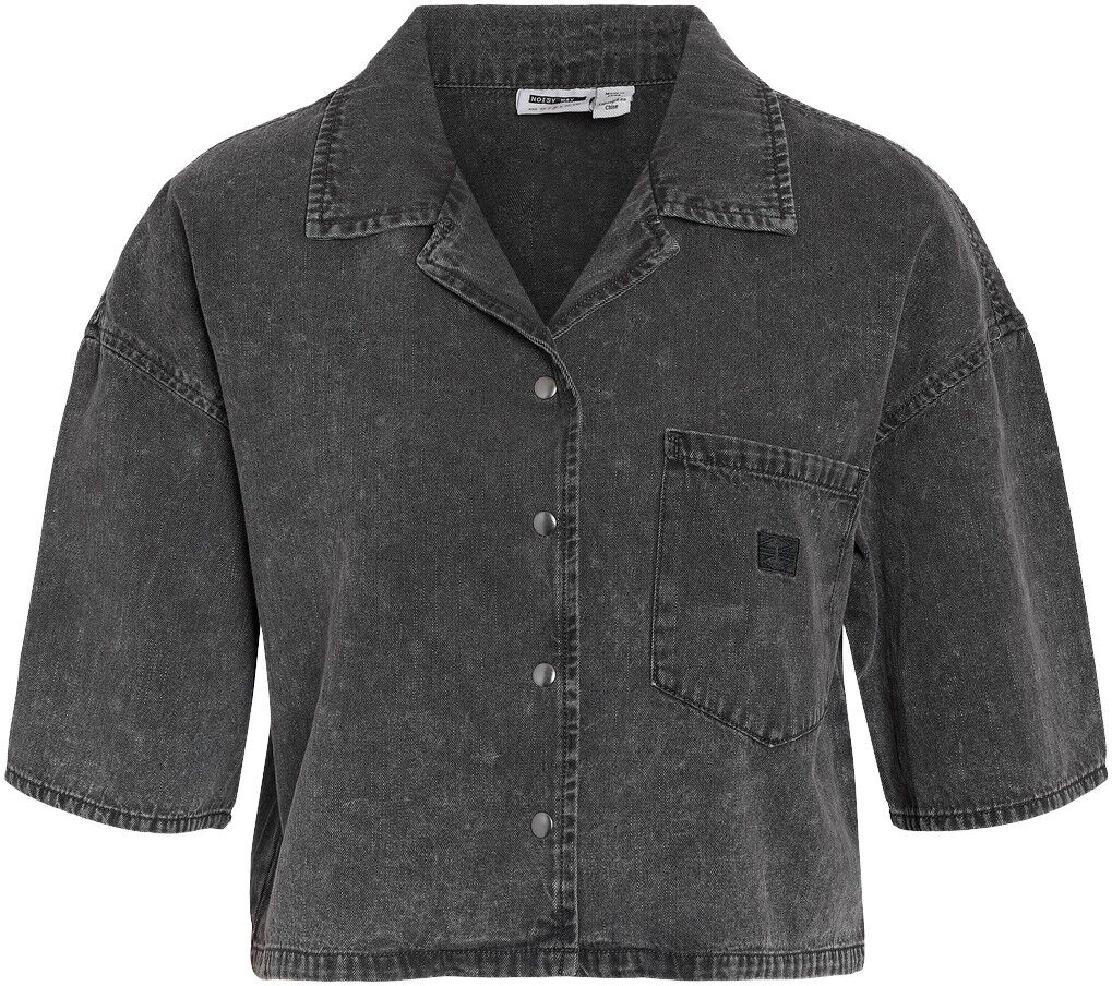 NMOREGON 2/4 CROP DENIM SHIRT BS038