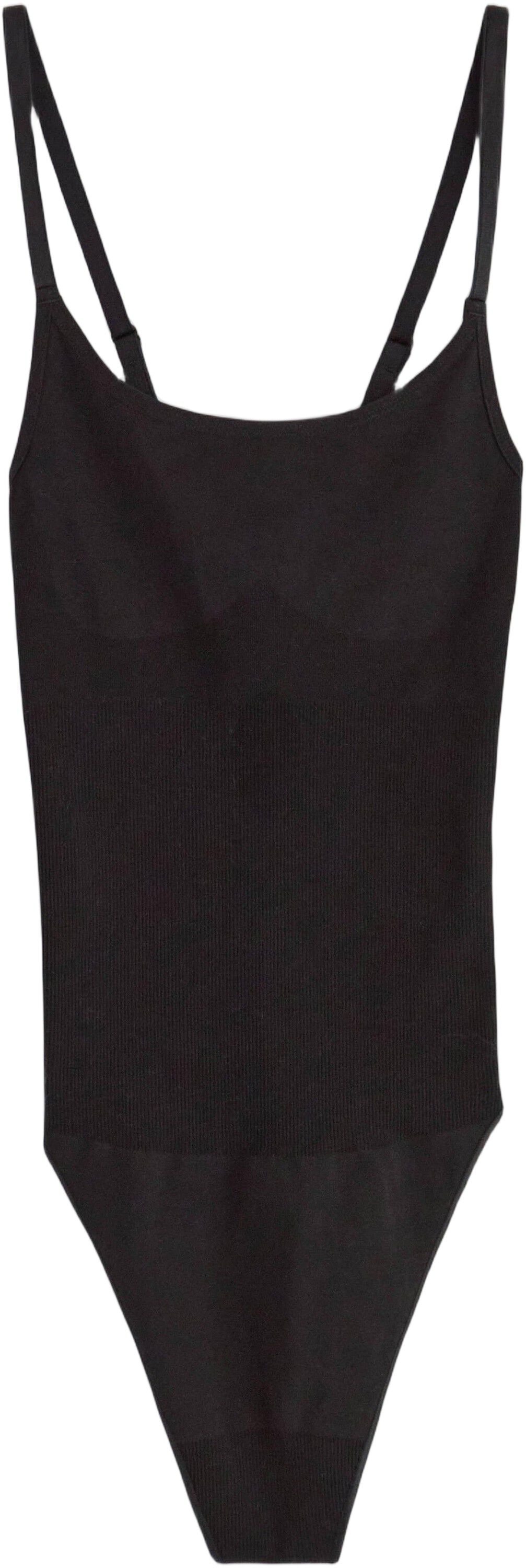 Shaping-bodystocking med g-streng og zonest&oslash;tte