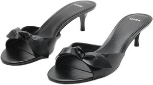 Bow heel sandals