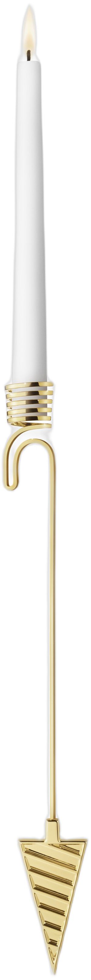 CC 2025 CANDLEHOLDER CORNET 18KT GOLD PLATED ZINC ALLOY