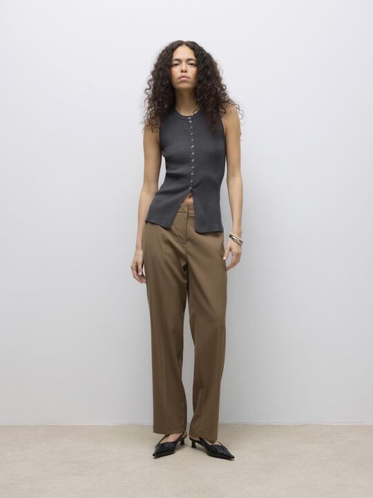 AWUKINO SL O-NECK KNIT VEST