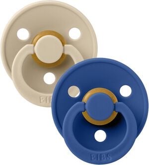 BIBS Colour 2 PACK Latex Size 2 Vanilla/Cornflower