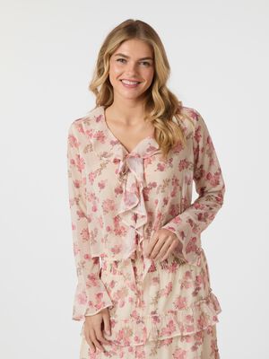 Anika Marigold Print Blouse