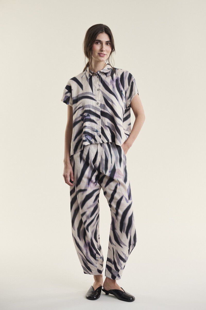 Harukaze kort &aelig;rmet skjorte