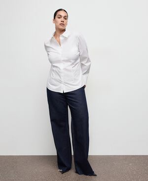 Slim-fit poplin shirt
