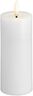 Moods & More - LED Pillar Candles, Silk, Melted, Classic whi