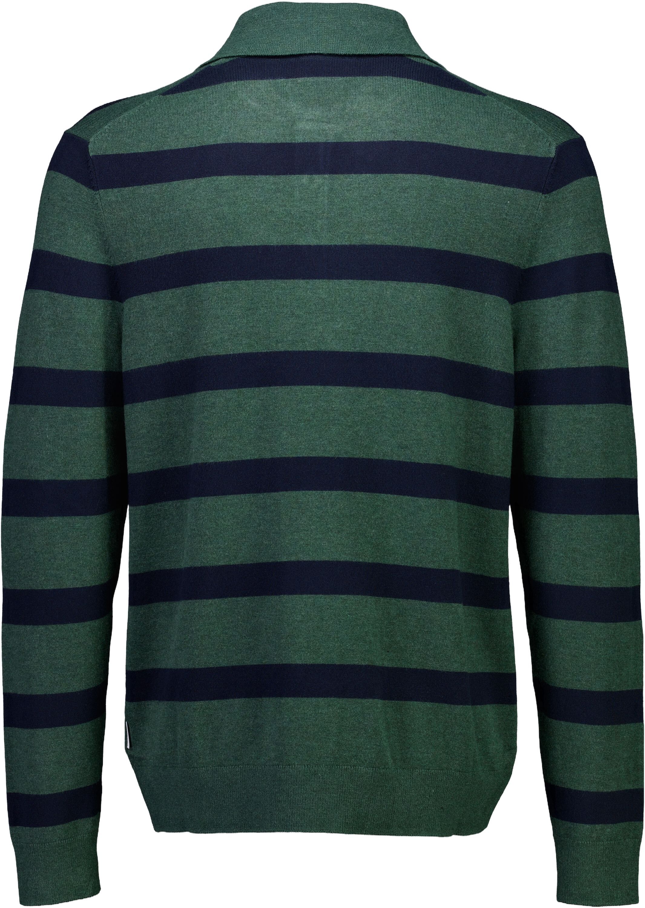 Ecovero striped L/S polo