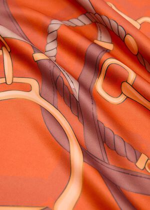 Chain-print scarf