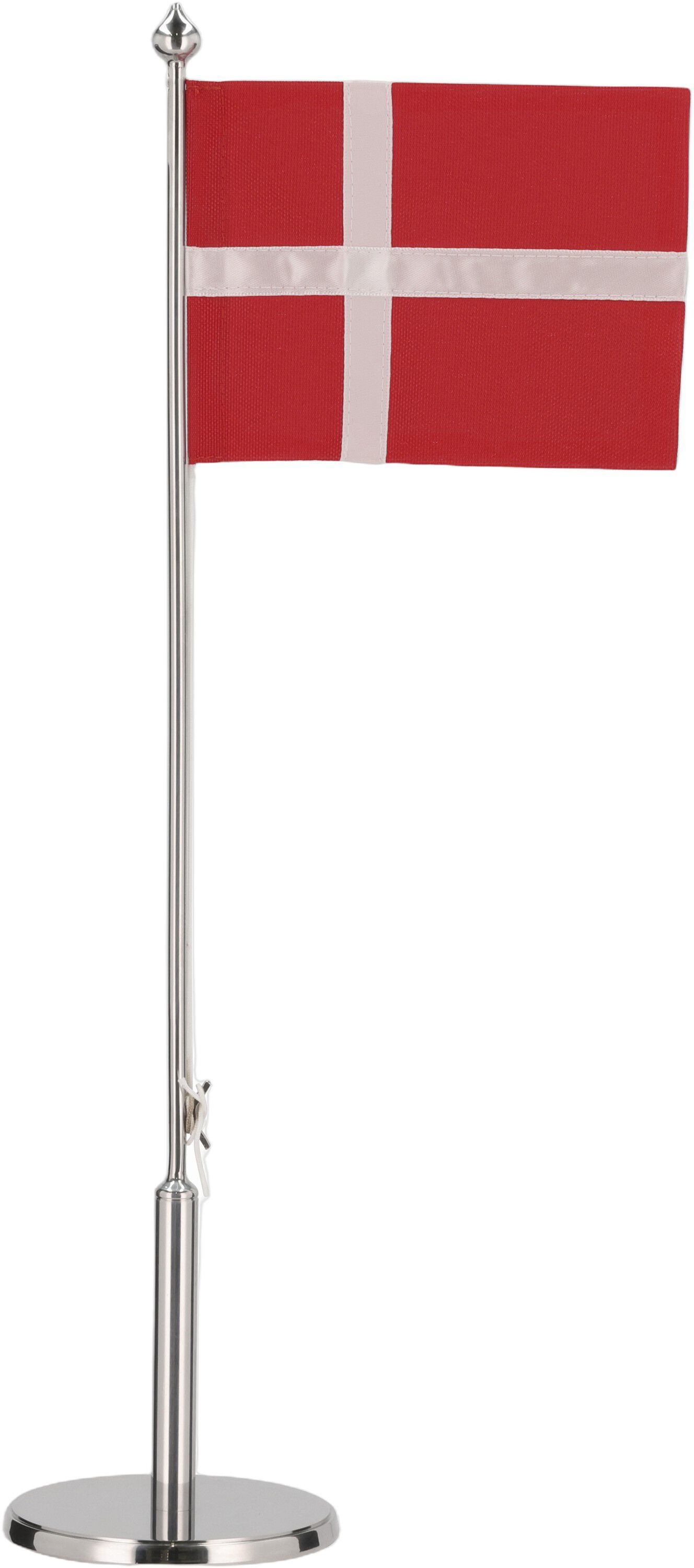 Flagstang DK 20,5 cm Blankt st&aring;l