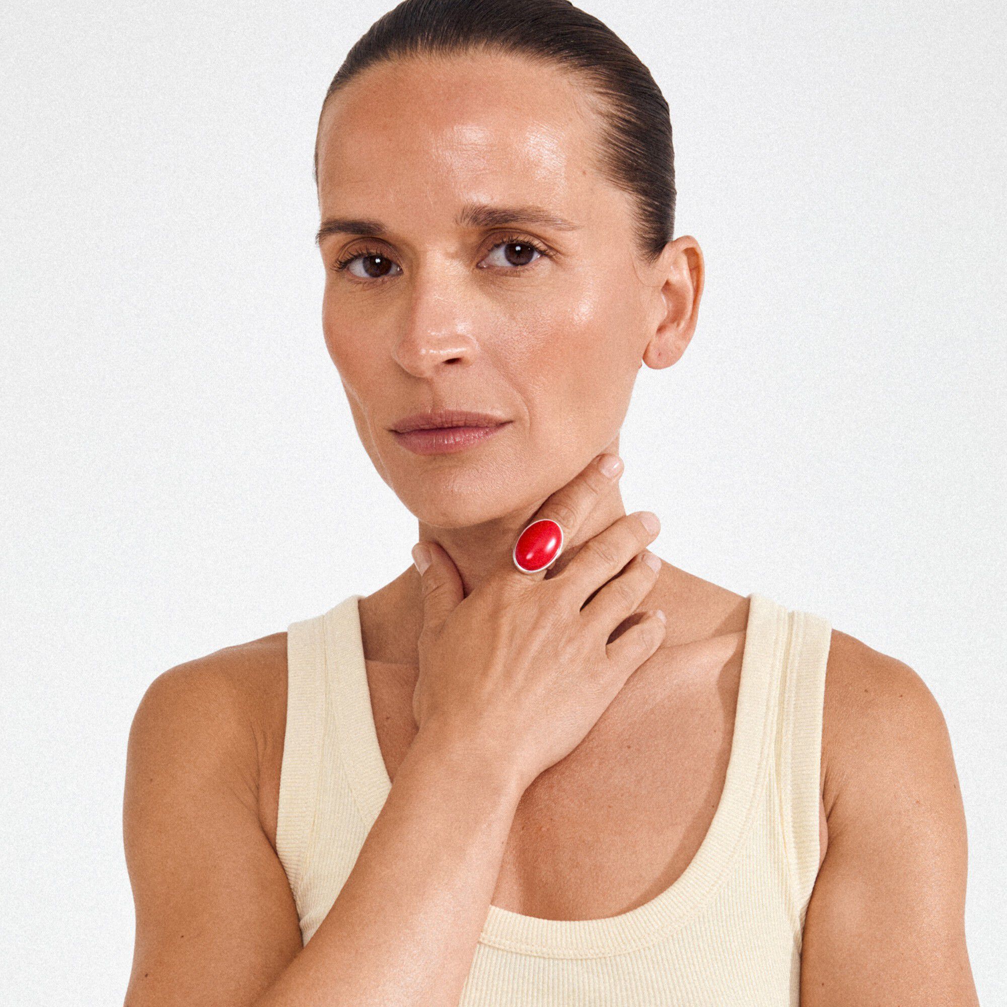 THALEN ring silver-plated