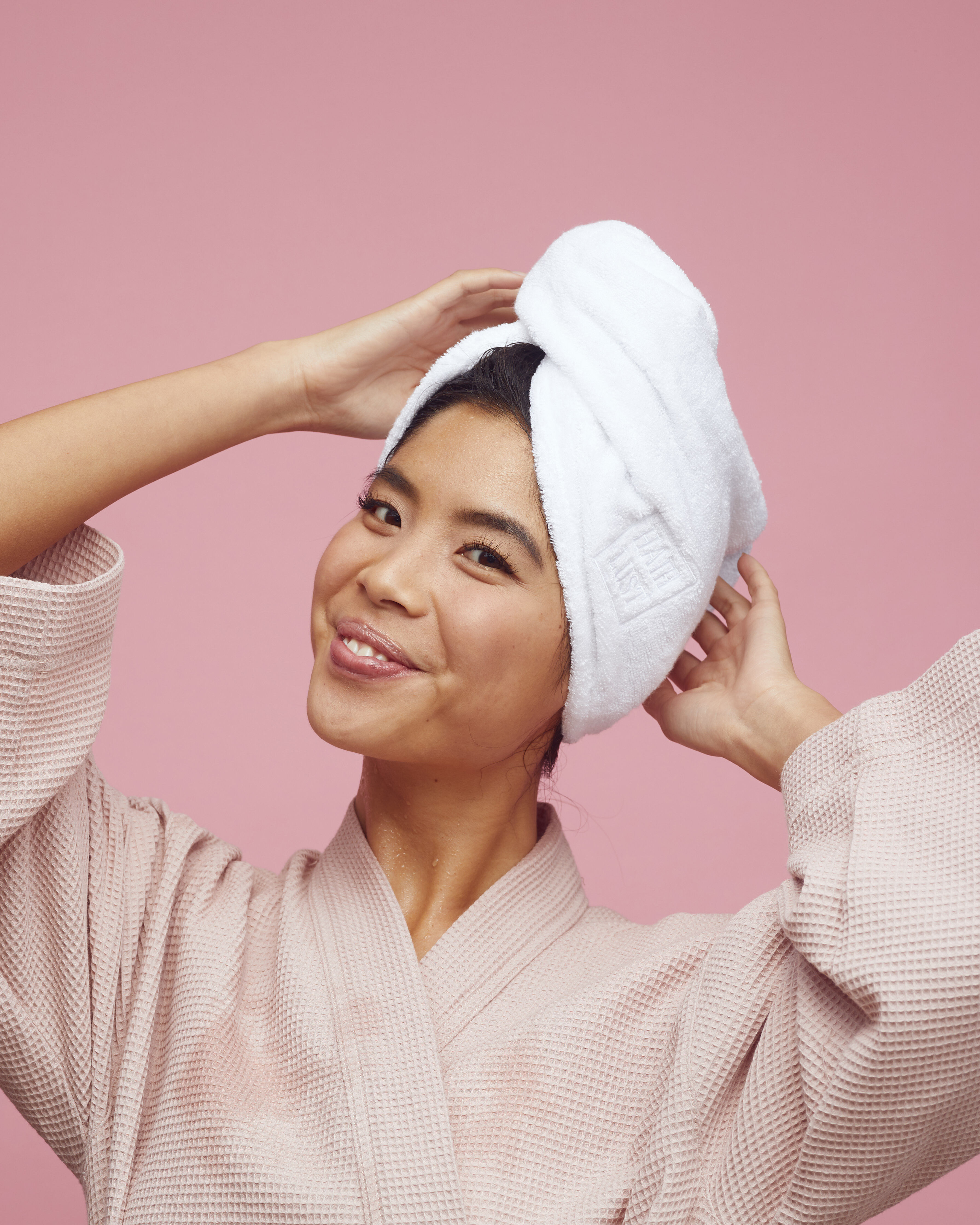 Bamboo hair towel wrap store