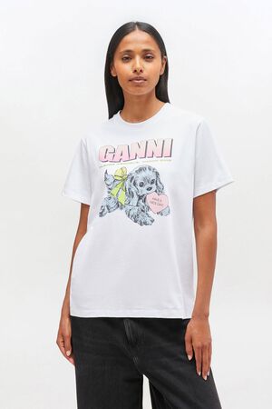 Basic Cotton Jersey Neon Puppy T-sh