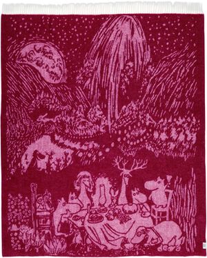 Moomin Arabia 130x170cm uldtæppe Festlige Øjeblikke