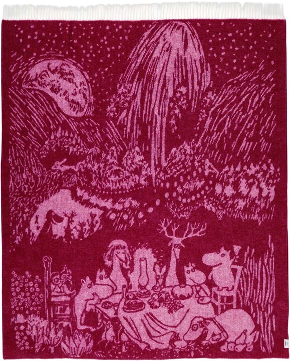 Moomin Arabia 130x170cm uldtæppe Festlige Øjeblikke