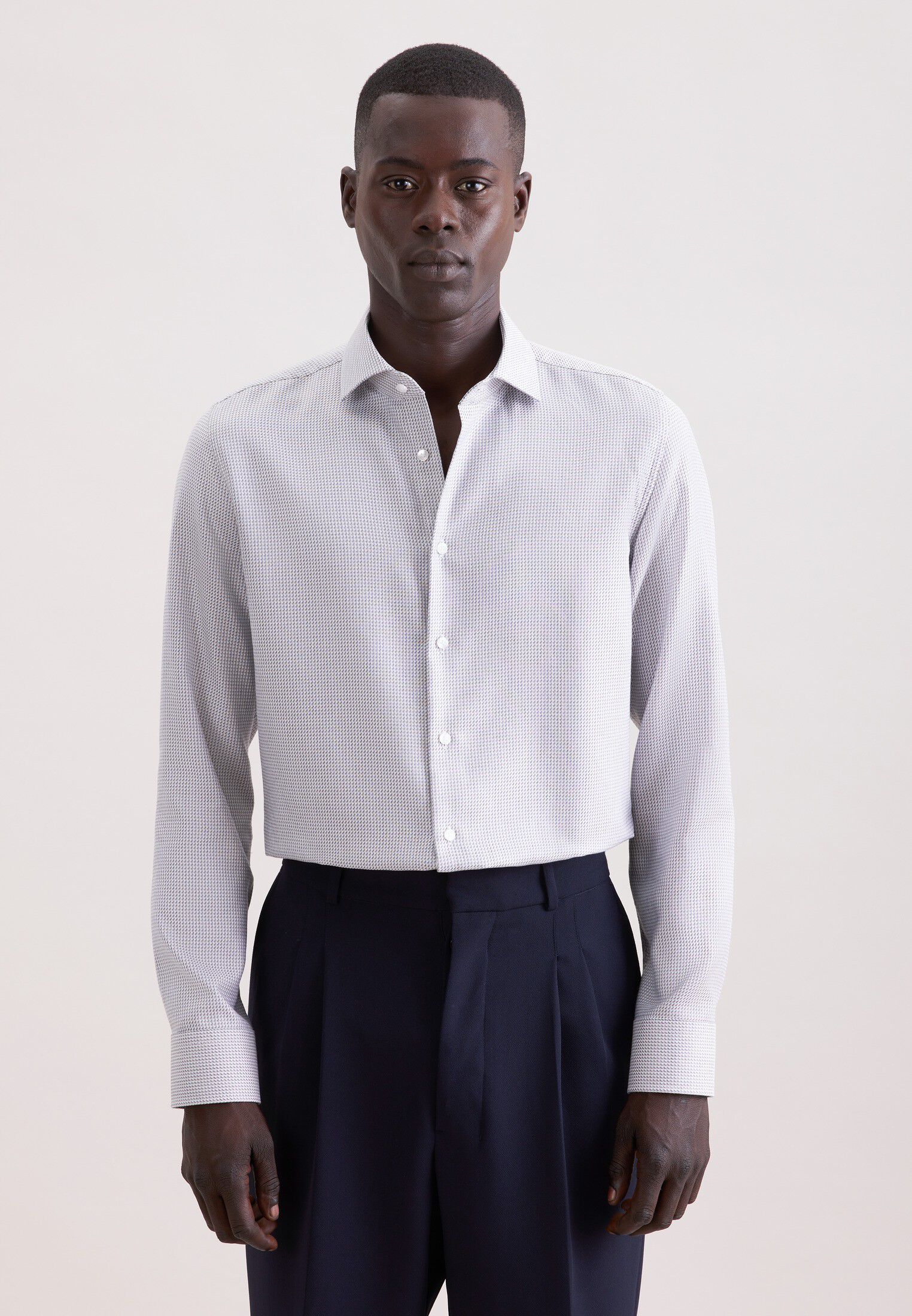 Business shirt Slim 1/1 Kent-Collar Structure