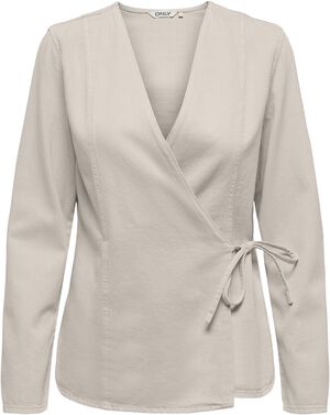 ONLSILLA L/S TIE WRAP BLOUSE CC PNT