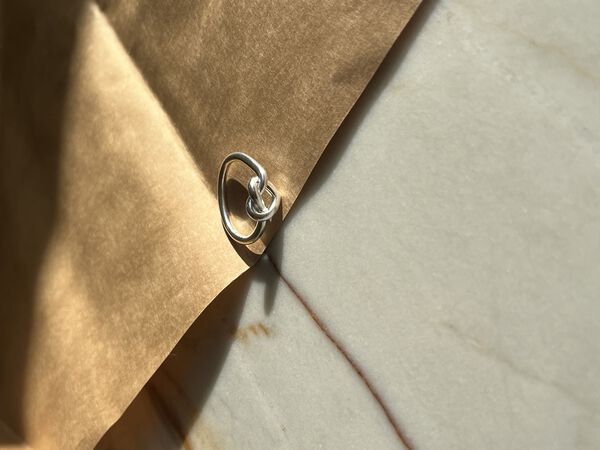 Tied Heart Ring